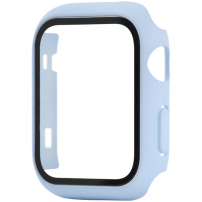 Védő borító edzett üveggel - Apple Watch 38mm - kék