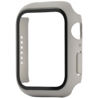Védő borító edzett üveggel - Apple Watch 40mm - bézs