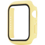 Védő borító edzett üveggel - Apple Watch 40mm - sárga