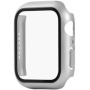 Védő borító edzett üveggel - Apple Watch 40mm - ezüst
