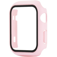 Védő borító edzett üveggel - Apple Watch 42mm - világos rózsaszín