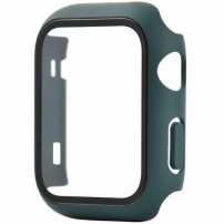 Védő borító edzett üveggel - Apple Watch 42mm - sötétzöld