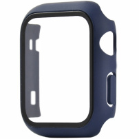 Védő borító edzett üveggel - Apple Watch 42mm - sötétkék