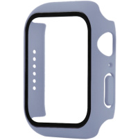 Védő borító edzett üveggel - Apple Watch 44mm - levendula