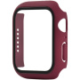 Matt behajtható tok edzett üveggel Apple Watch 45mm számára - bordó