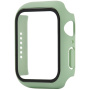 Matt behajtható tok edzett üveggel Apple Watch 45mm - zöld