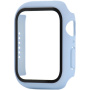 Matt behajtható tok edzett üveggel Apple Watch 45mm számára - kék