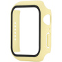 Matt behajtható tok edzett üveggel Apple Watch 45mm - sárga
