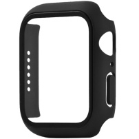 Védő borító edzett üveggel - Apple Watch 41mm - fekete