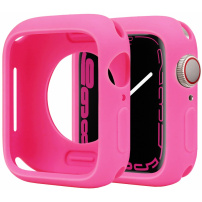 Szilikon védőtok Apple órához 38mm / 40mm - neon rózsaszín