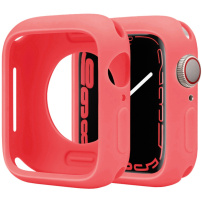 Védő szilikon tok Apple órához 42mm / 44mm - korall