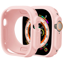 Szilikon védőtok Apple Ultra 49mm karórához - rózsaszín