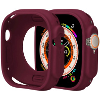 Szilikon védőtok Apple Ultra 49mm karórához - bordó