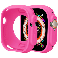 Szilikon védőtok Apple Ultra 49mm karórához - neon rózsaszín