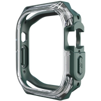Tartós páncéltok Apple órához, 44 mm - sötétzöld