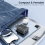 Toocki TC53402 GaN gyorstöltő töltő adapter 2x USB-C / 2x USB-A portokkal - 40W - fekete