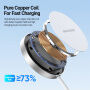 DUX DUCIS H1 Qi2.2 vezeték nélküli MagSafe töltő iPhone / AirPods készülékekhez - 25W - fehér