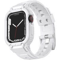 Tartós Armor tok pánttal - Apple Watch 45mm / 44mm / 42mm - fehér