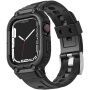 Tartós Armor tok pánttal - Apple Watch 45mm / 44mm / 42mm - fekete