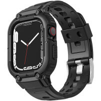 Tartós Armor tok pánttal - Apple Watch Ultra 49mm - fekete