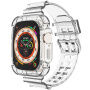 Tartós tok átlátszó pánttal - Apple Watch Ultra 49mm - átlátszó