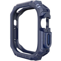 Tartós szénszál mintás tok - Apple Watch Ultra 49mm - kék