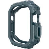 Tartós szénszál mintás tok - Apple Watch Ultra 49mm - petróleum zöld