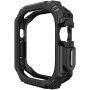 Ellenálló tok szénszálas mintával Apple Watch Ultra 49mm-hez - fekete