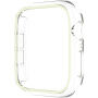 xDfind transzparens behajtható tok világító kerettel Apple Watch 44mm - zöld