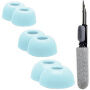 XDcase tartalék memóriahabos fülillesztékek tisztító pálcikával AirPods Pro 1 / 2 fülhallgatóhoz - S/M/L - kék