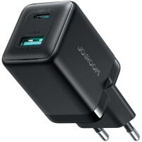 JOYROOM JR-TG8 GaN gyorstöltő töltő adapter USB-C / USB-A portokkal - 45W - fekete