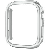 Fémbevonatú védőtok - Apple Watch 45mm - ezüst