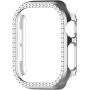 Fémes, kövekkel kirakott behajtható tok Apple Watch 46mm - ezüst