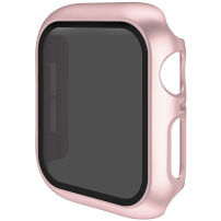 Fémes Behajtható tok edzett Anti-Spy üveggel Apple Watch 40mm-hez - rózsaszín