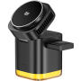 JJT-C53 Qi2 4v1 mágneses vezeték nélküli állvány lámpával és USB-C kábellel iPhone / Apple Watch / AirPods készülékekhez - 30W - fekete