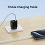 USAMS CC315 GaN gyorstöltő töltő adapter USB-C / USB-A portokkal - 25W - fehér