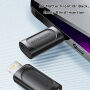 ESSAGER töltő és adat redukció - USB-C - Lightning - fekete
