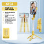 KT08 Bluetooth szelfibot tripoddal és Gimbal stabilizátorral iPhone-hoz - sárga