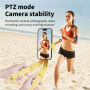 KT08 Bluetooth szelfibot tripoddal és Gimbal stabilizátorral iPhone-hoz - sárga