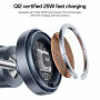 Yesido DS40 Qi2 3v1 mágneses vezeték nélküli állvány iPhone / Apple Watch / AirPods számára - 25W - szürke