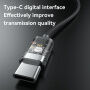 Yesido YH49 fülhallgató USB-C csatlakozóval - fekete
