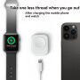xDfind mini hordozható vezeték nélküli töltő Apple Watch-hoz - fehér