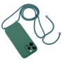 Szilikon tok zsinórral iPhone 12 Pro Max - menta