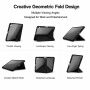 XDcase Behajtható tok origami Állvány-nyal és Apple Pencil tartóval iPad Air 13" (2024-2026) / Pro 12,9" (2018-2022) készülékekhez - fekete
