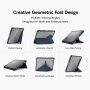XDcase behajtható tok origami állvánnyal és Apple Pencil tartóval iPad Air 13" (2024-2026) / Pro 12,9" (2018-2022) készülékhez - sötétkék