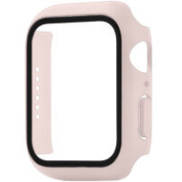 Matt Behajtható tok edzett üveggel Apple Watch 45mm - órózsaszín