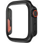 Watch Ultra stílusú tok edzett üveggel - Apple Watch 45mm - fekete