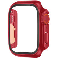 Behajtható tok a Watch Ultra stílusában edzett üveggel Apple Óra 45mm - piros