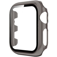 Átlátszó tok edzett üveggel - Apple Watch 42mm - szürke
