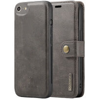 2 az egyben levehető műbőrből készült flip cover védőtok Apple iPhone 6 / 6S - barna